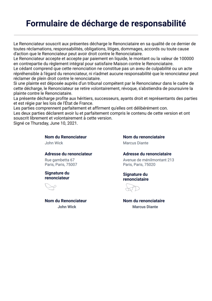 Mod le De D charge 2026 Guide Pour Un Document Conforme mod-le-de-d-charge-2026-guide-pour-un-document-conforme